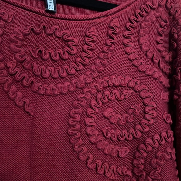 Anthropology Burgundy Sweater Size L Plenty by Tracy Reese - Picture 2 of 4